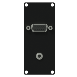 CAYMON CASY151/B Panel CASY ze złączem VGA i złączem żeńskim typu mini jack 3,5 mm, 1-modułowy